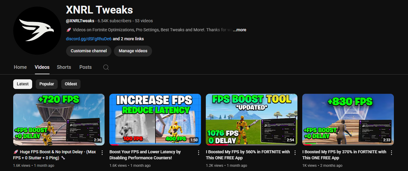 YouTube Channel Preview